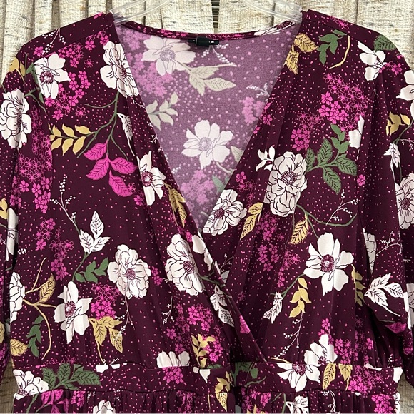 Torrid Studio Knit Surplice Faux Wrap Dress - 3X - Picture 2 of 7